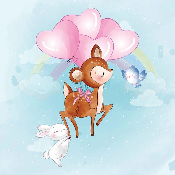 Balloons: Little Deer And Friends by Art Mirano