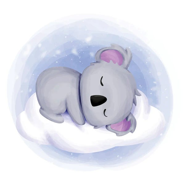 Koalas: Baby Koala Sleep On Cloud by Art Mirano