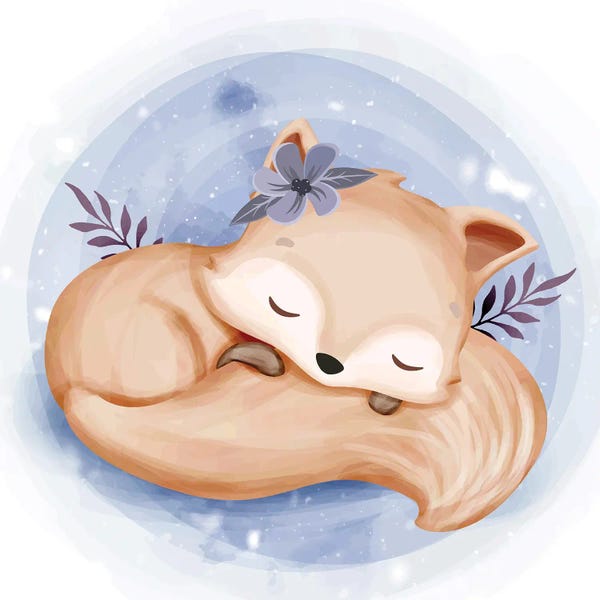 Art Mirano: Foxy Baby Sleep by Art Mirano