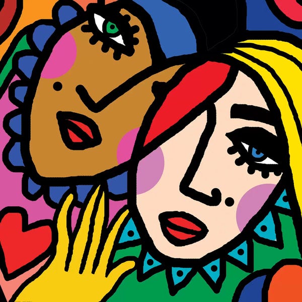 Cubist Visage: Federica by Art Mirano