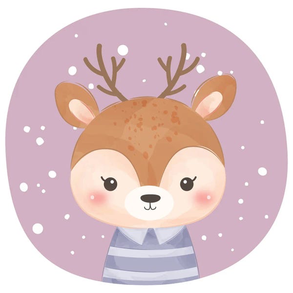 Reindeer: Reindeer For Kids Room I by Art Mirano