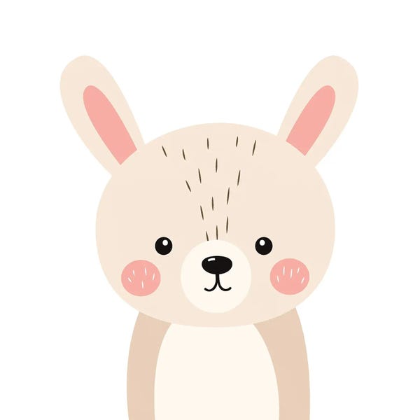 Cute Rabbit For Kids Room