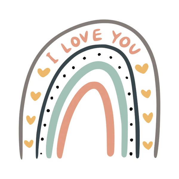 Rainbows: Boho Rainbow III by Art Mirano