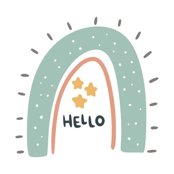 Rainbows: Boho Rainbow IV by Art Mirano