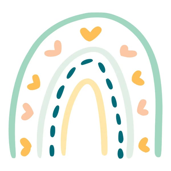 Rainbows: Boho Rainbow VII by Art Mirano