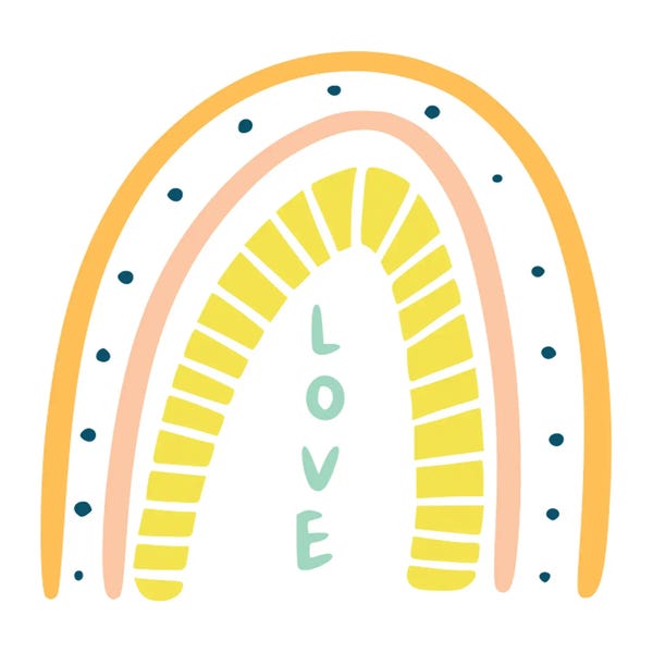 Rainbows: Boho Rainbow VIII by Art Mirano