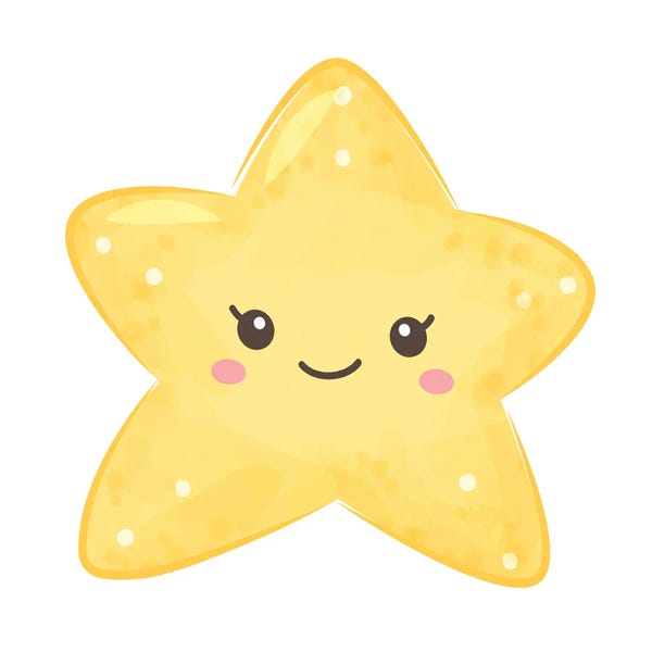 Starfish: Cute Sea Creatures - Star by Art Mirano
