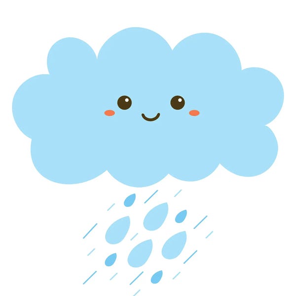 Rain: Rain For Kids Room II by Art Mirano