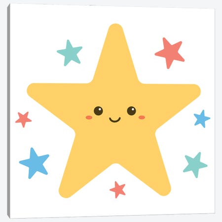Stars For Kids Room Canvas Print #ARM983} by Art Mirano Canvas Wall Art