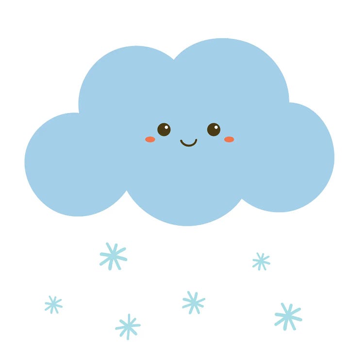 Snowfall For The Children's Room by Art Mirano wall art