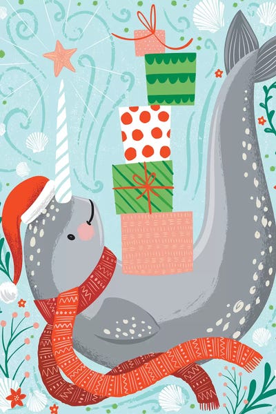 Narwhals: Seas & Greetings II by Arrolynn Weiderhold