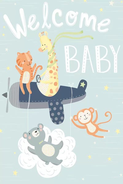 Baby's Adventure II by Arrolynn Weiderhold canvas print