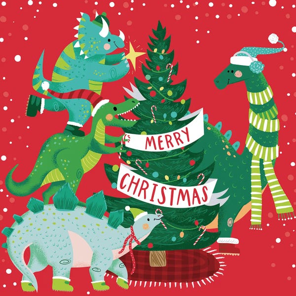 Prehistoric Animals: Merry Christmas by Arrolynn Weiderhold
