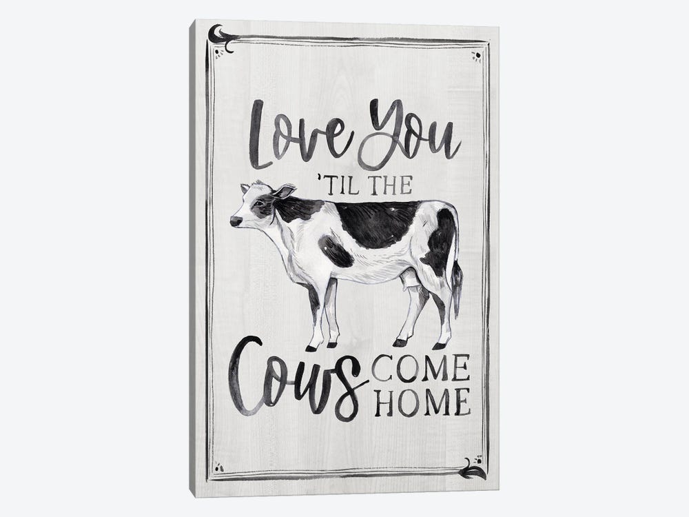 Til the Cows Come Home by Arrolynn Weiderhold 1-piece Canvas Art