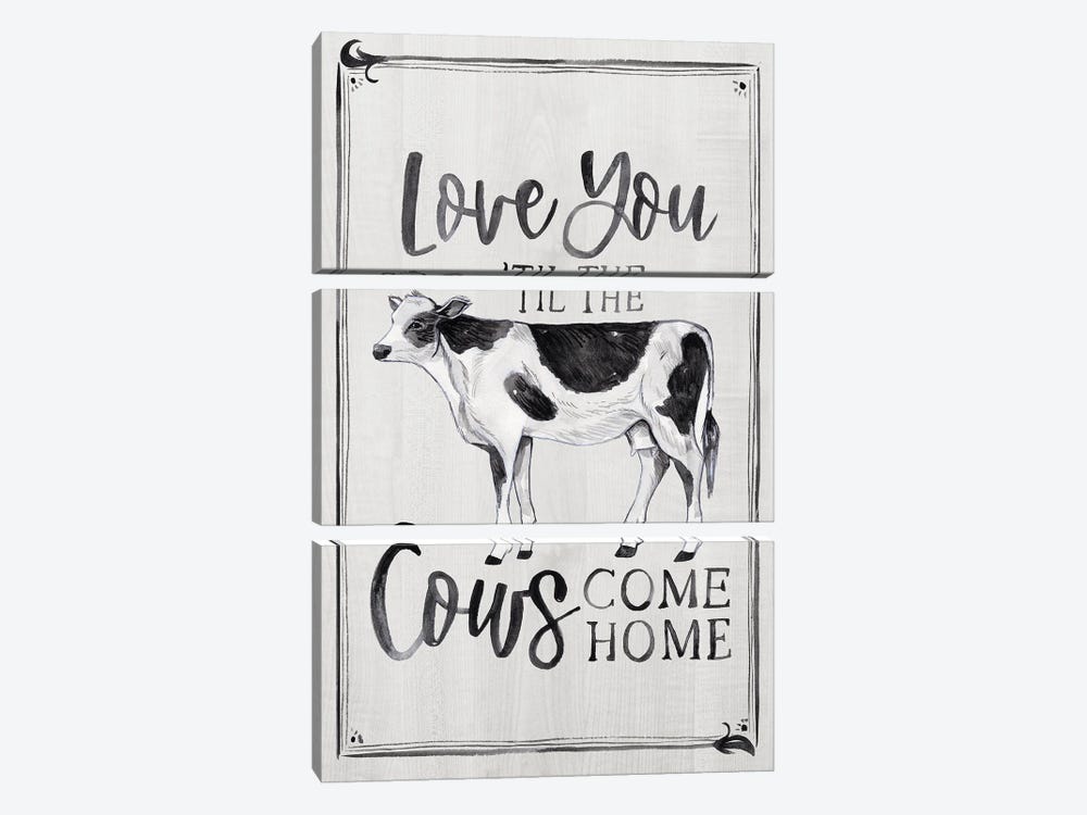 Til the Cows Come Home by Arrolynn Weiderhold 3-piece Canvas Art