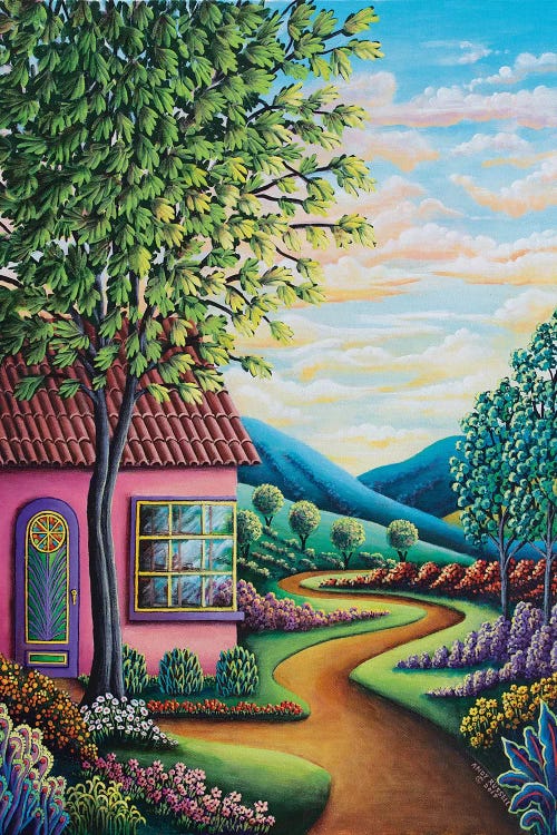 Pink House by Andy Russell wall art