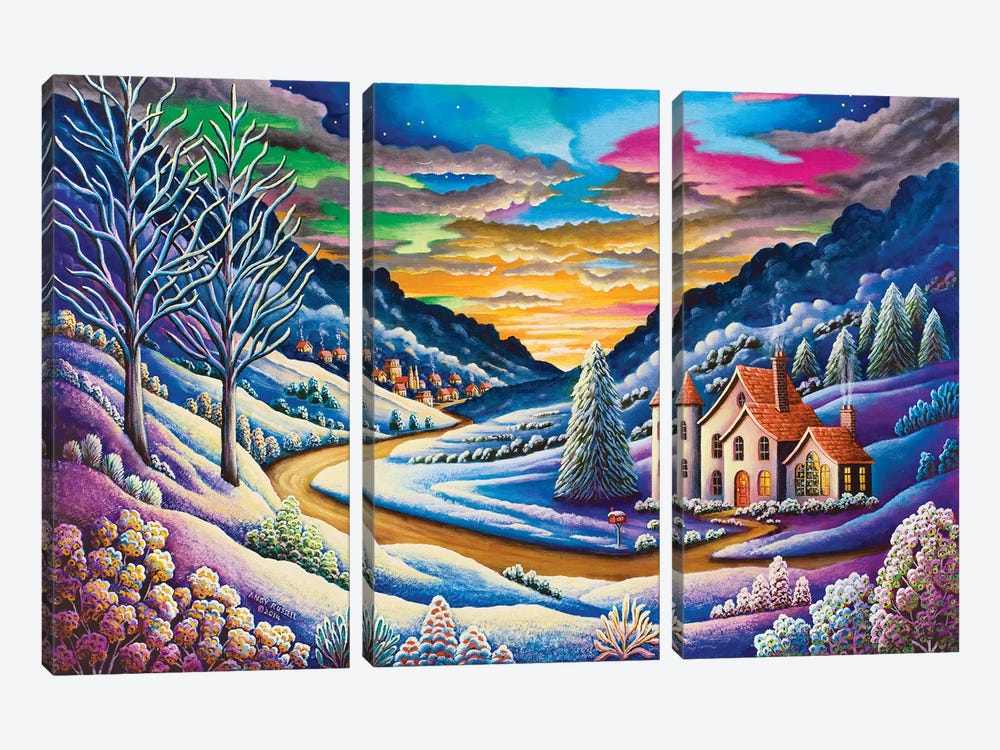 Snow by Andy Russell 3-piece Canvas Print