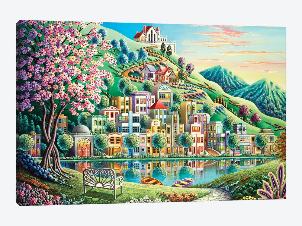 Blossom Park by Andy Russell 1-piece Canvas Print