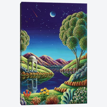 Blue Moon Rising Canvas Print #ARU6} by Andy Russell Art Print