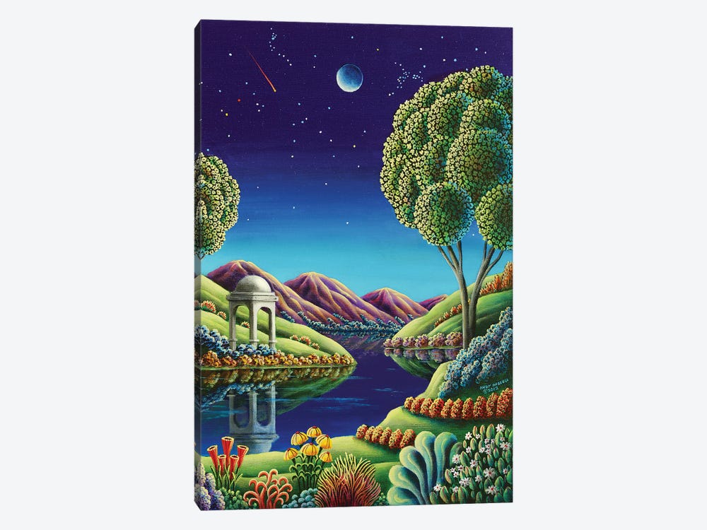 Blue Moon Rising by Andy Russell 1-piece Canvas Art