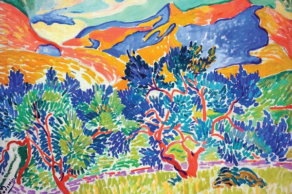 Fine Art Print: Montagnes À Collioure by Andre Derain