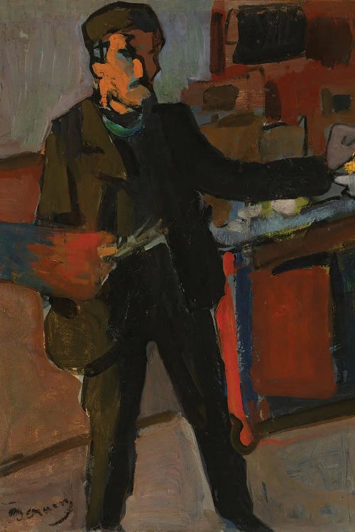 Self-Portrait In Studio