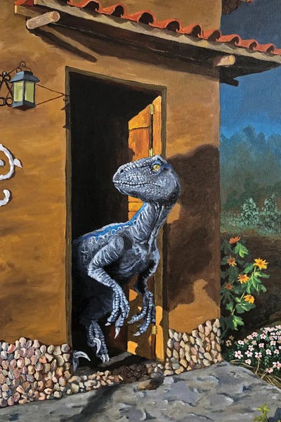 Nothing To See Here...: Prehistoric In Blue by Artur Rios