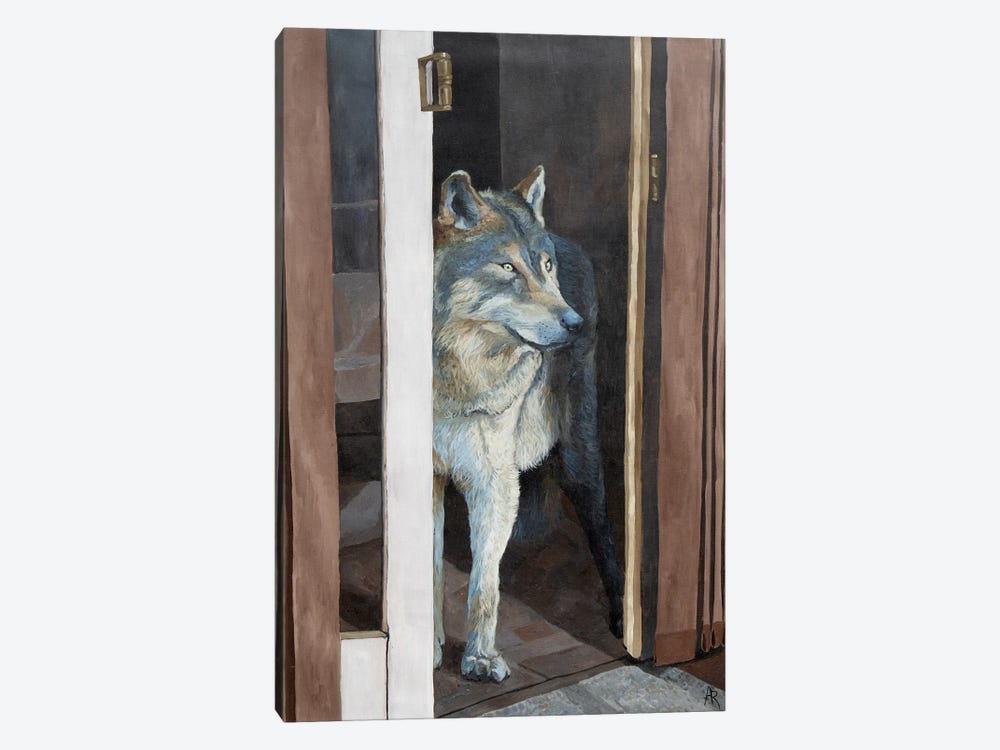 Talk With The Wolf by Artur Rios 1-piece Canvas Wall Art
