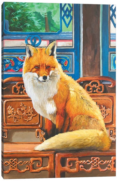Eastern Fox Canvas Art Print - Artur Rios