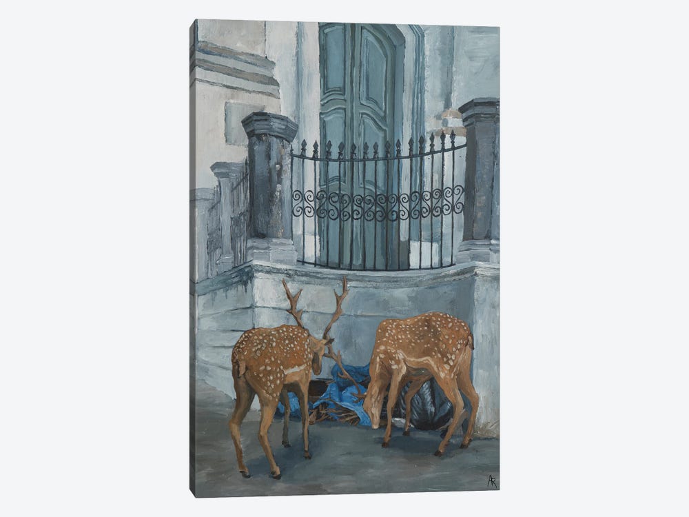 Wandering Deers On Santo Antonio by Artur Rios 1-piece Canvas Wall Art
