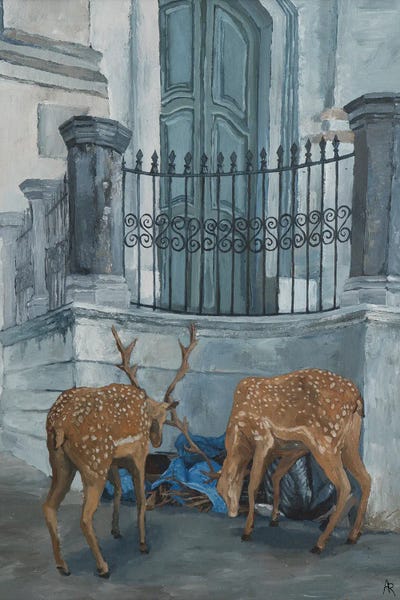 Artur Rios: Wandering Deers On Santo Antonio by Artur Rios