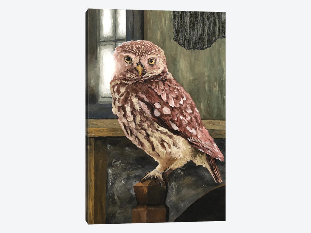 Owl At Home by Artur Rios 1-piece Canvas Print