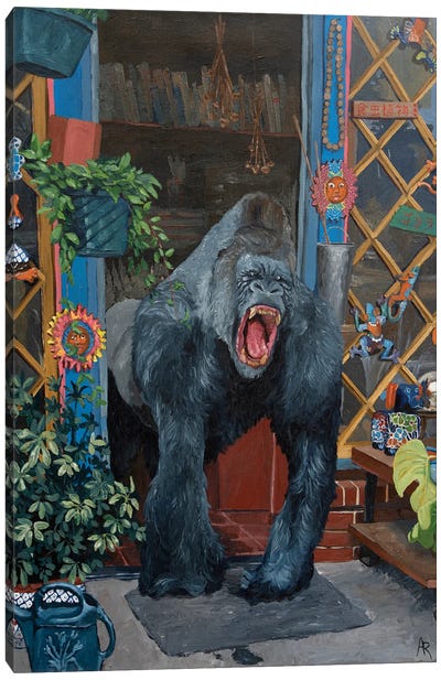 Untitled Canvas Art Print - Gorilla Art