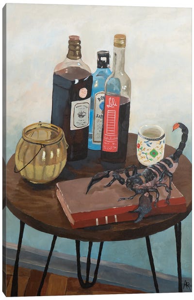 Drinks And Poisons Canvas Art Print - Scorpion Art