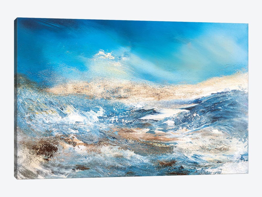 Blue Wave by Anke Ryba 1-piece Canvas Print