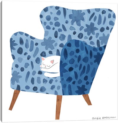 My Chair (Blue) Canvas Art Print