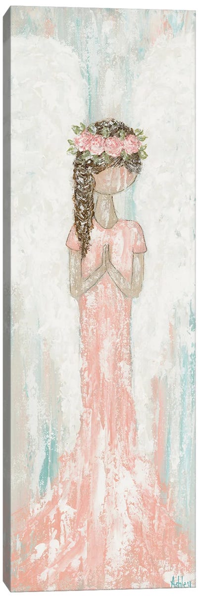 Praying Angel Canvas Art Print - Angel Art