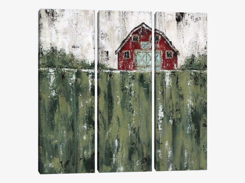 Red Barn by Ashley Bradley 3-piece Art Print
