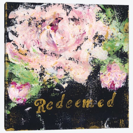 Redeemed Floral Canvas Print #ASB105} by Ashley Bradley Canvas Print