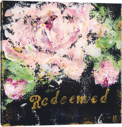 Redeemed Floral Canvas Art Print - Ashley Bradley