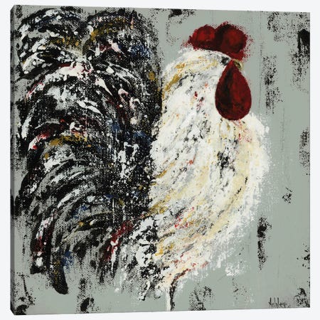 Rooster Canvas Print #ASB106} by Ashley Bradley Canvas Print