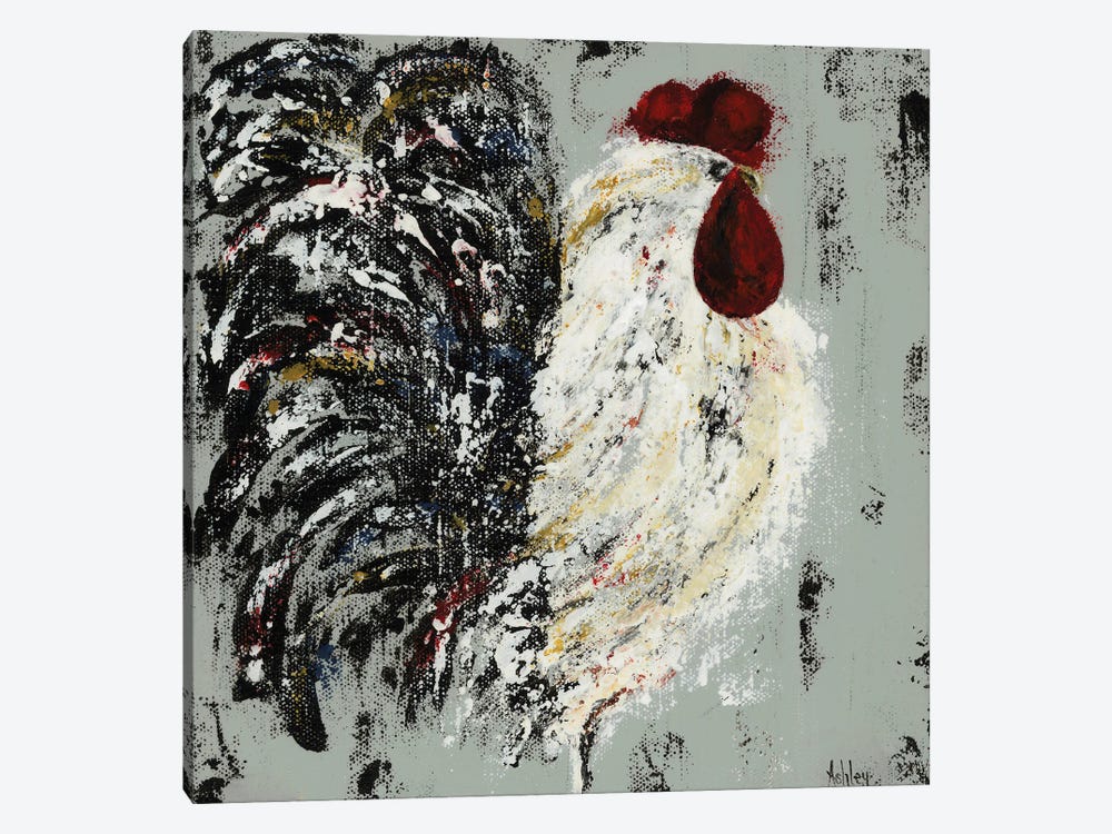 Rooster by Ashley Bradley 1-piece Canvas Print