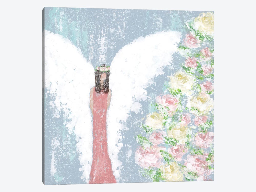 Spring Floral Angel by Ashley Bradley 1-piece Art Print