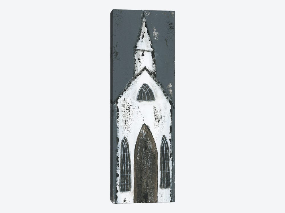 Tall White Chapel by Ashley Bradley 1-piece Canvas Art Print