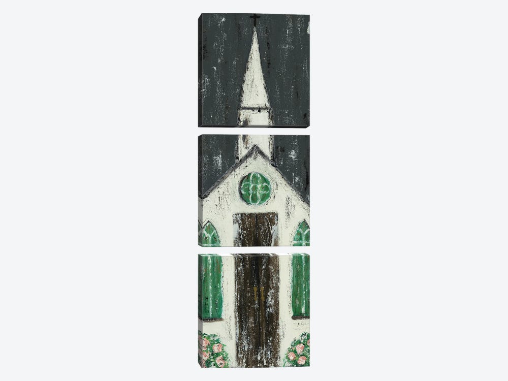 White Chapel by Ashley Bradley 3-piece Art Print