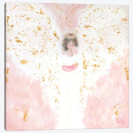 Pink Angel Baby Canvas Print #ASB116} by Ashley Bradley Canvas Art