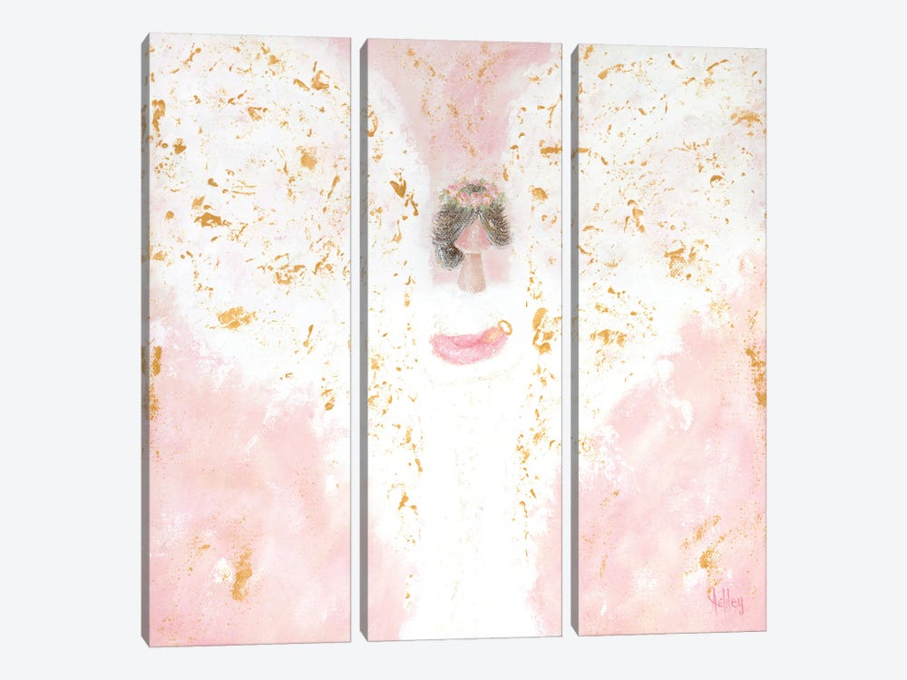 Pink Angel Baby by Ashley Bradley 3-piece Canvas Artwork