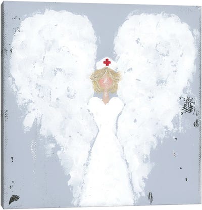 Nurse Angel Canvas Art Print - Art that Moves You