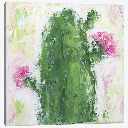 Blooming Cactus Canvas Print #ASB121} by Ashley Bradley Canvas Wall Art