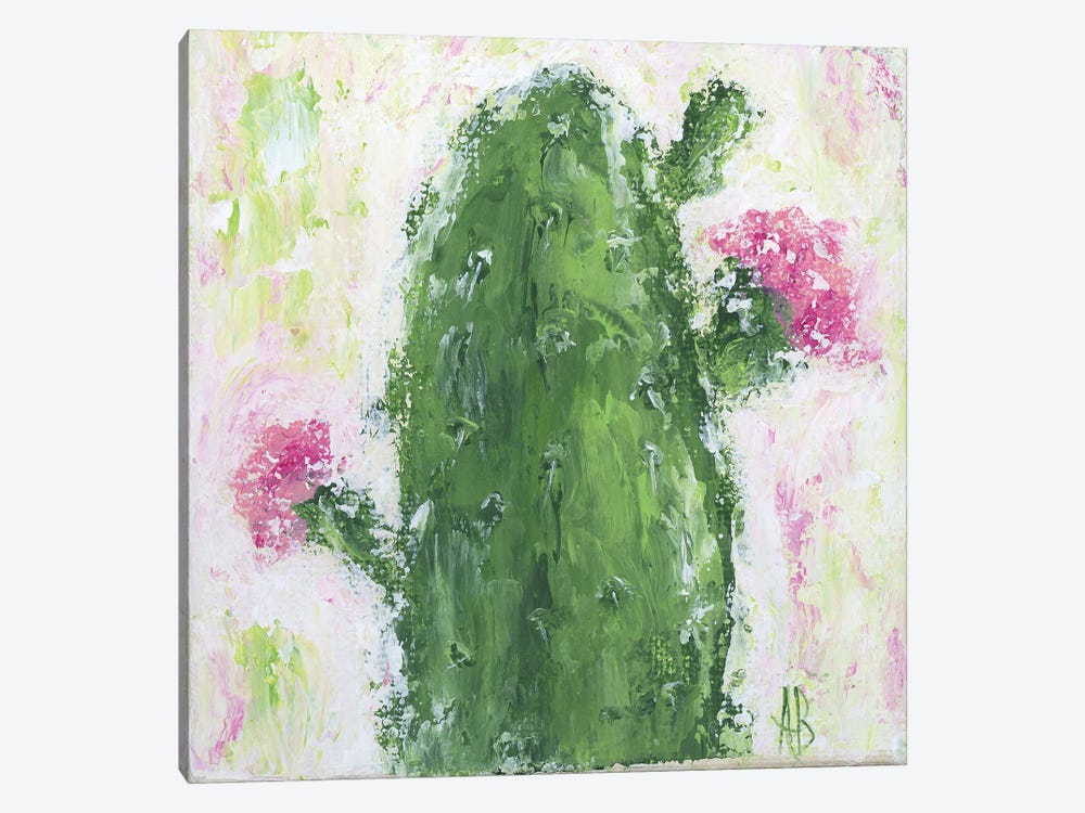 Blooming Cactus by Ashley Bradley 1-piece Canvas Artwork